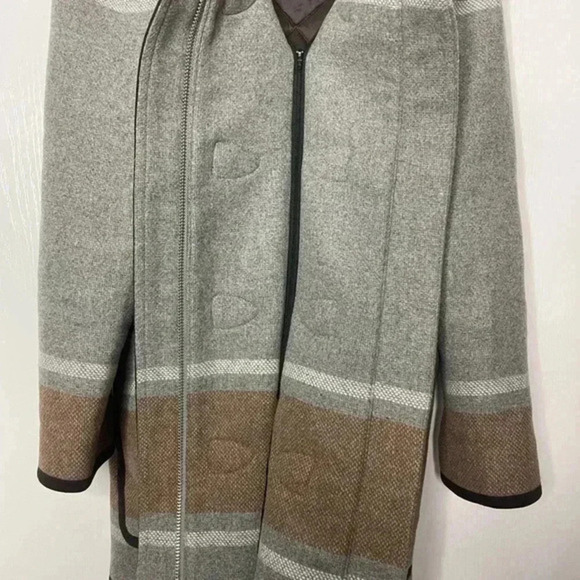 Veronica Beard - Flint Dickey Wool-Blend‎ Coat, Camel/Grey Multi Size XS - Picture 7 of 13